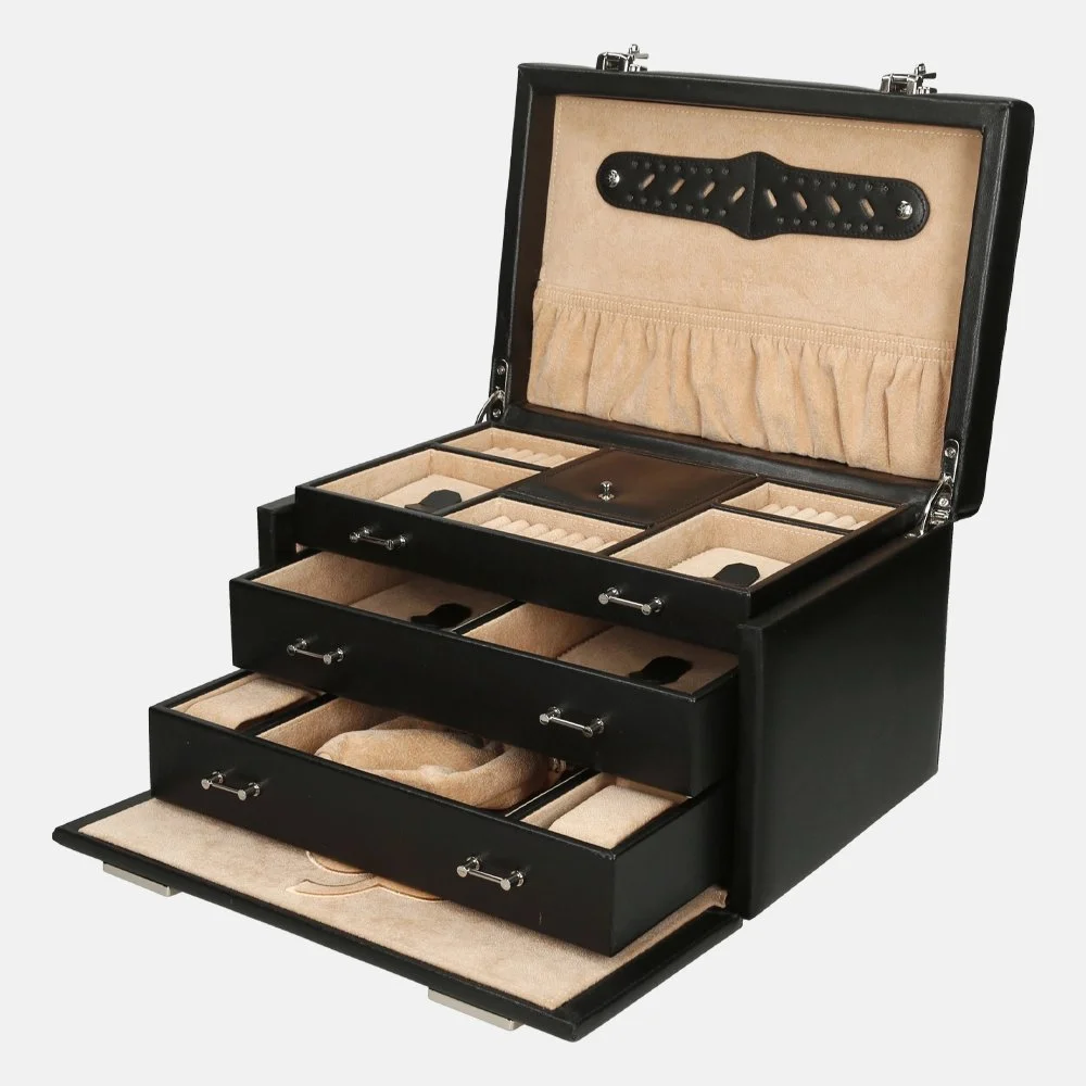 Windrose Ambiance sieradendoos M zwart bij Duifhuizen