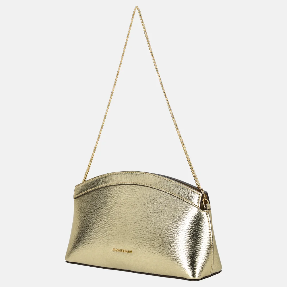 Michael Kors Dome crossbody tas S pale gold bij Duifhuizen