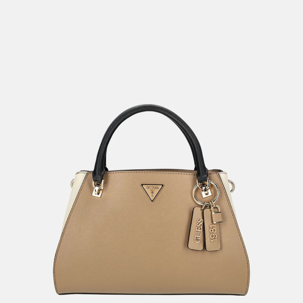 Guess Noelle II luxury handtas tan multi bij Duifhuizen