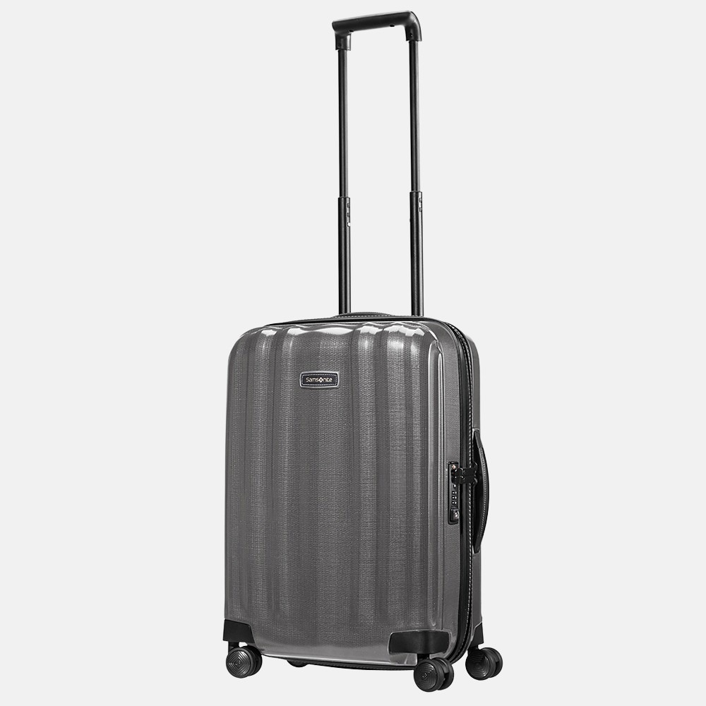 Samsonite Lite-Cube DLX spinner 55 cm grey bij Duifhuizen
