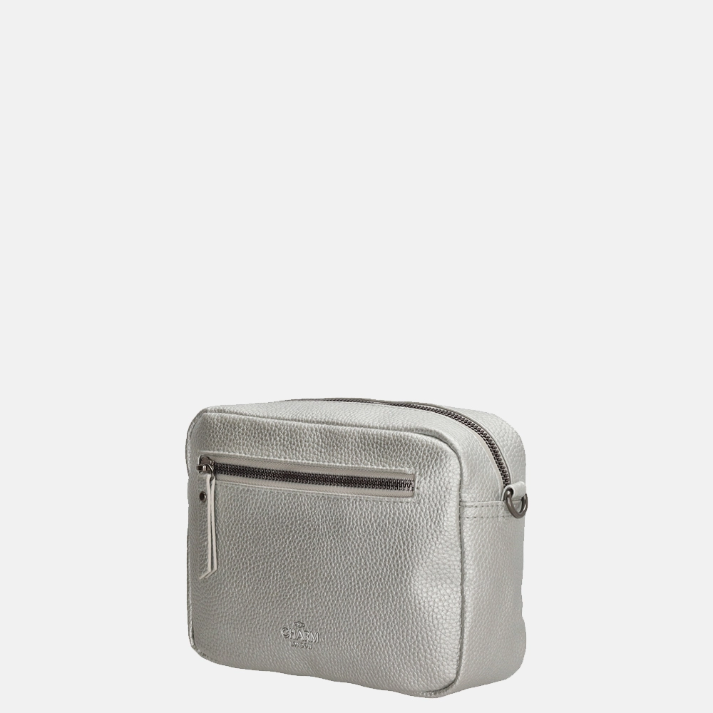 Charm London New York crossbody tas S silver bij Duifhuizen