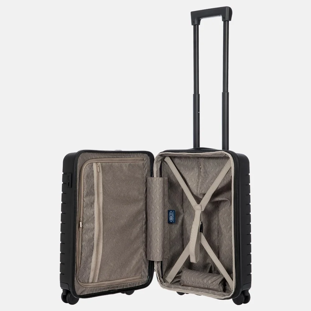 Bric's Ulisse Expandable handbagage koffer 55 cm black bij Duifhuizen