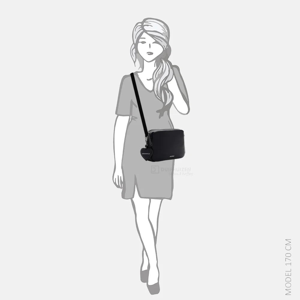 Emily & Noah Enie crossbody tas blue bij Duifhuizen