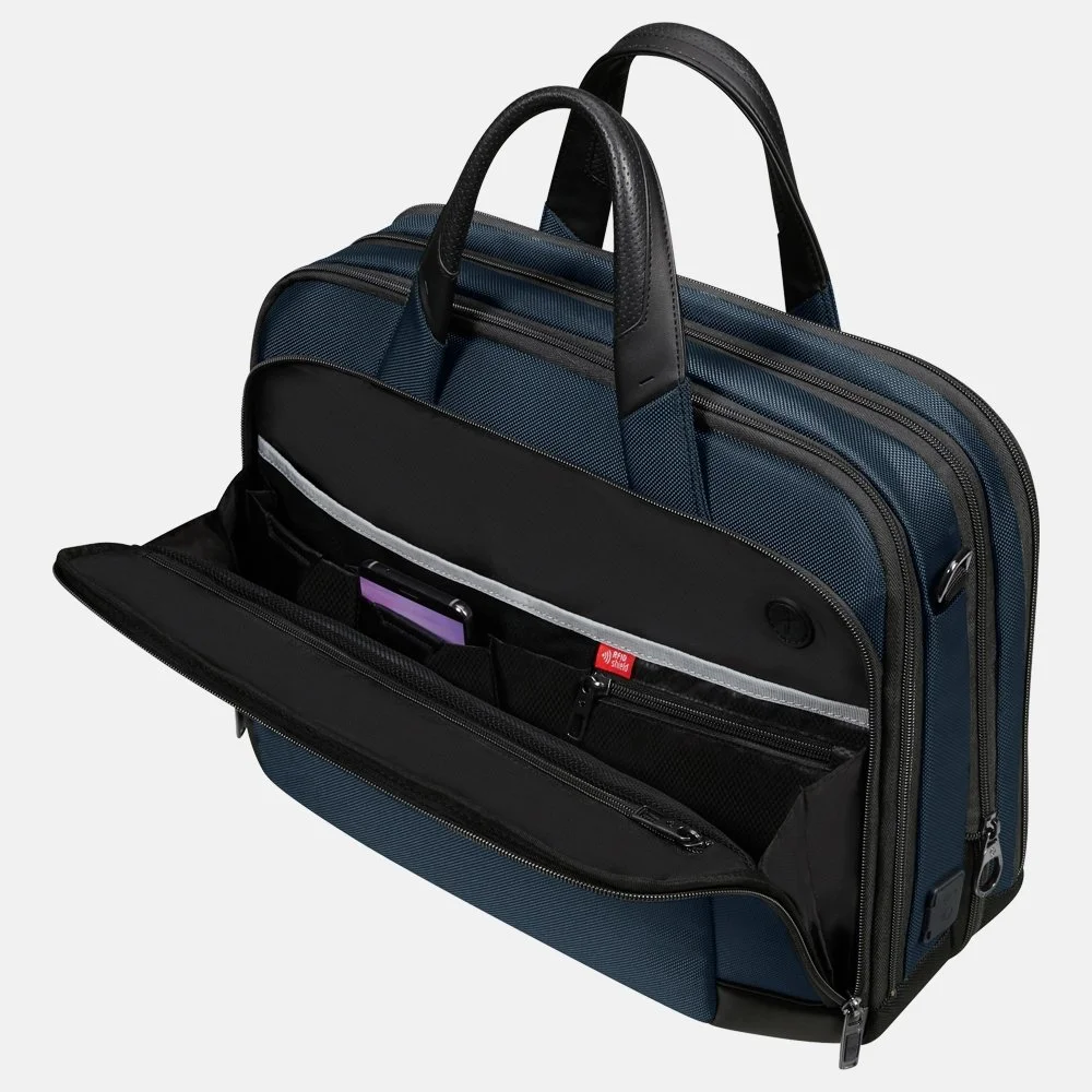 Samsonite Pro-Dlx 6 laptoptas 15.6 inch blue bij Duifhuizen