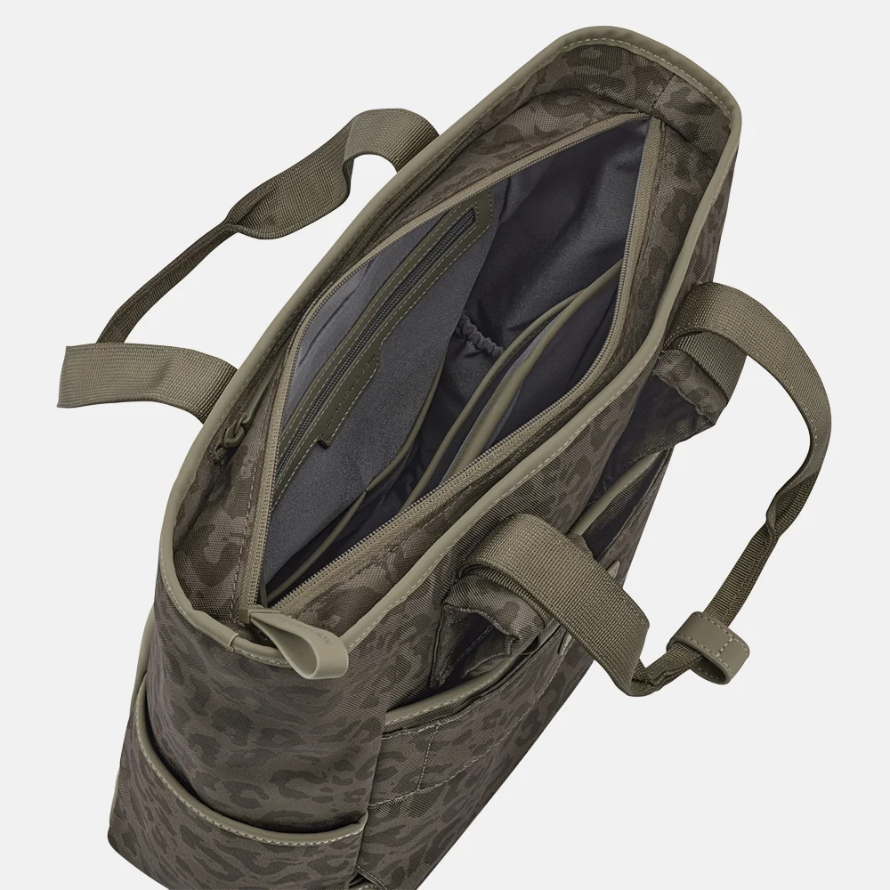 Kapten & Son Lindby rugzak 14 inch dark leopard bij Duifhuizen