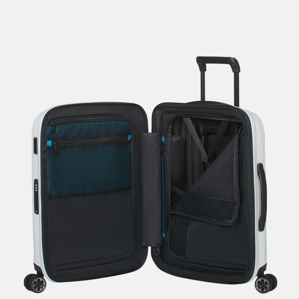 Samsonite Nexis spinner handbagage koffer 55 cm cotton white bij Duifhuizen
