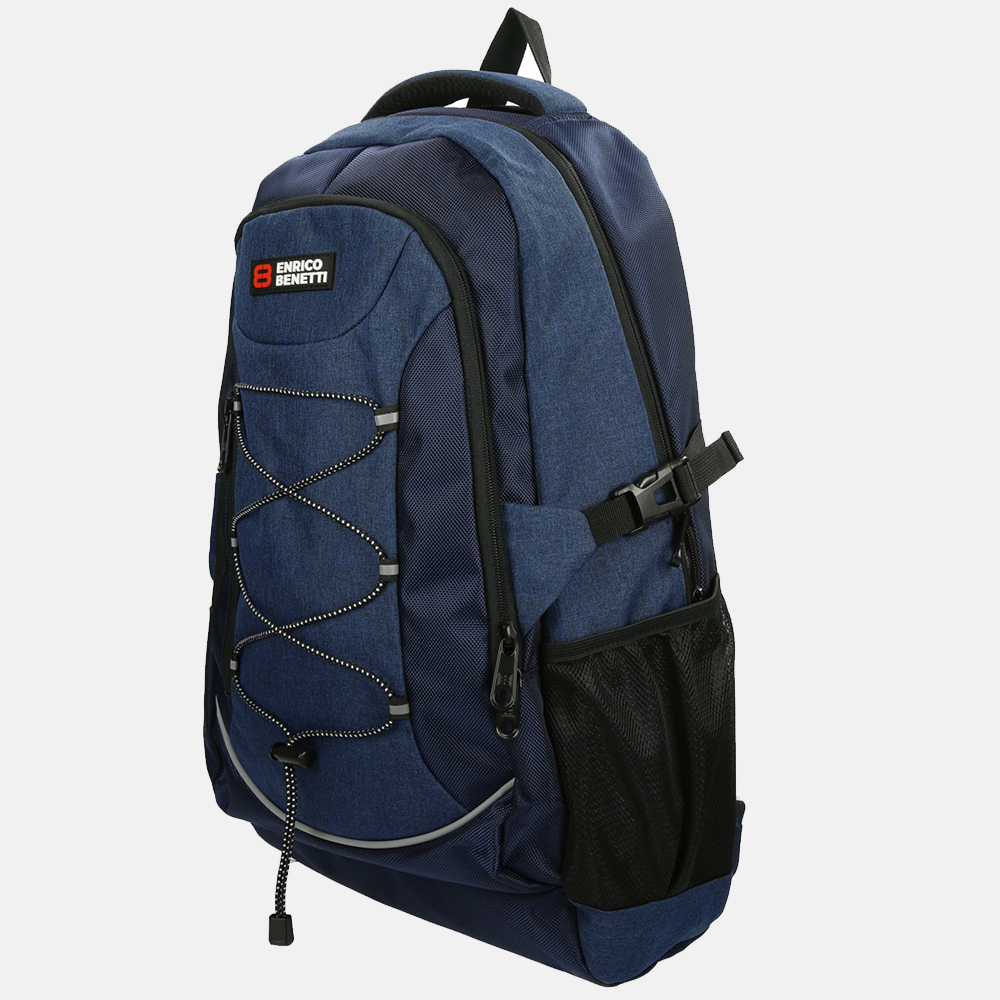 Enrico Benetti Yellow Stone rugzak 15 inch blauw bij Duifhuizen