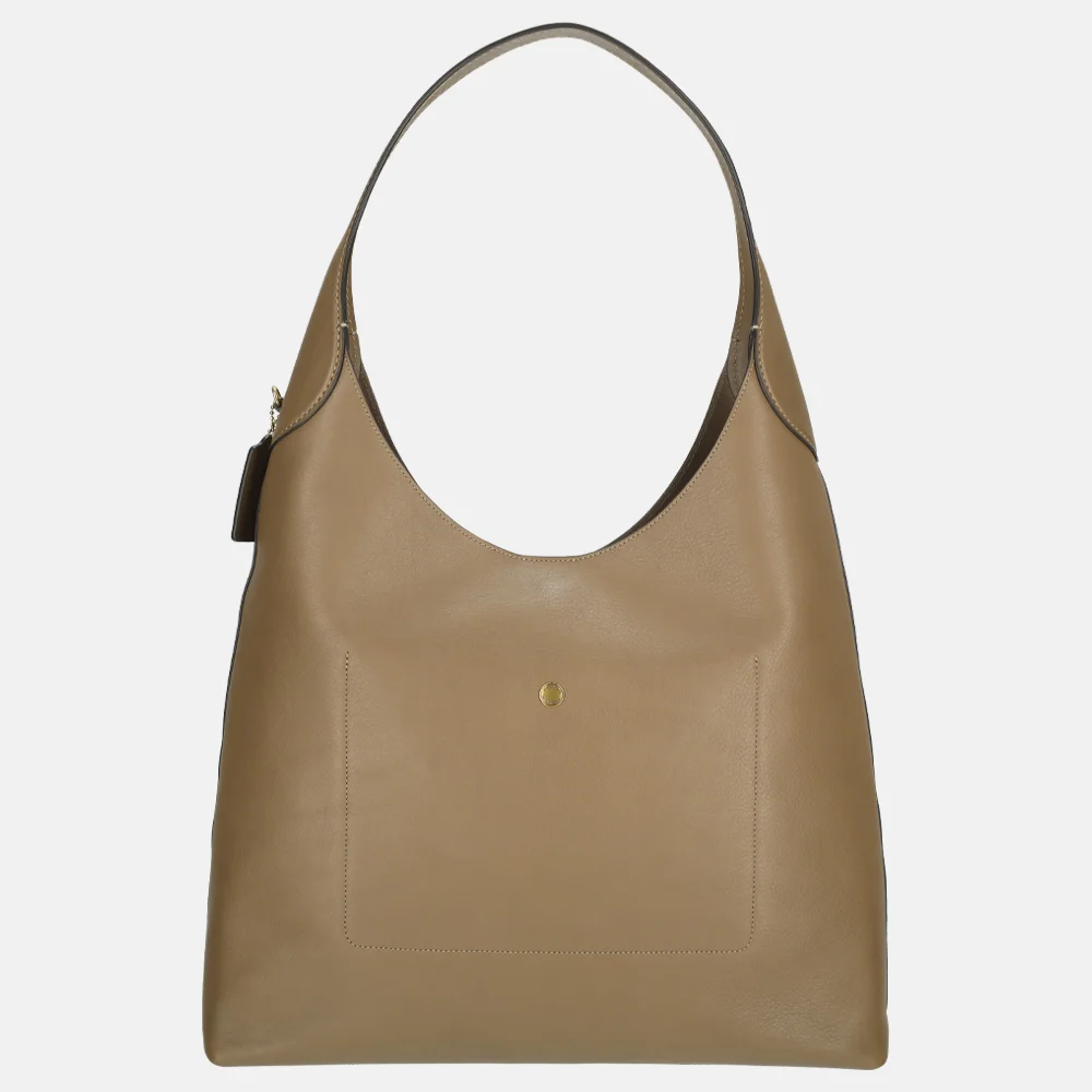 Coach Brooklynn schoudertas dark stone  bij Duifhuizen