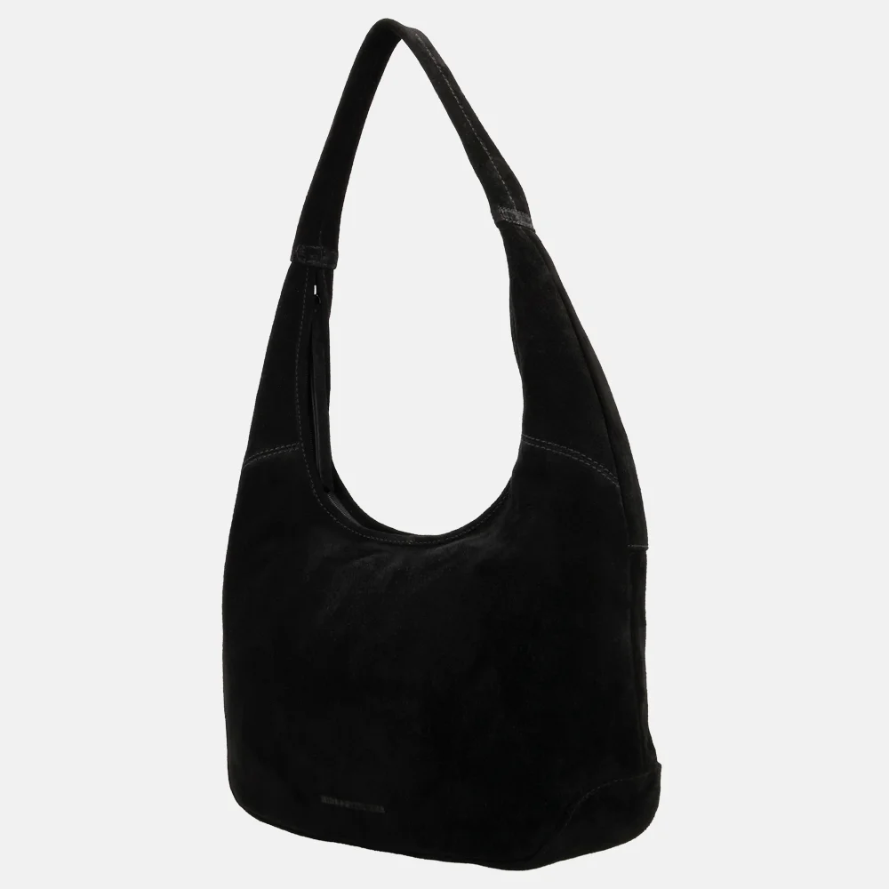 Hide & Stitches Brazos buideltas suede zwart bij Duifhuizen
