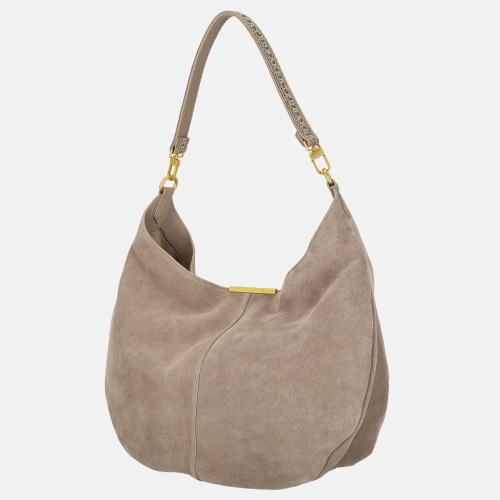 Ted Baker Ammilia schoudertas taupe bij Duifhuizen