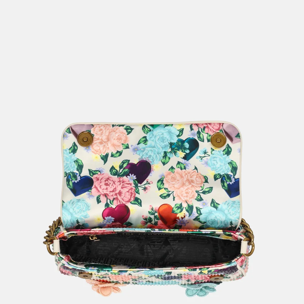 Kurt Geiger Kensington schoudertas flowers S bone bij Duifhuizen