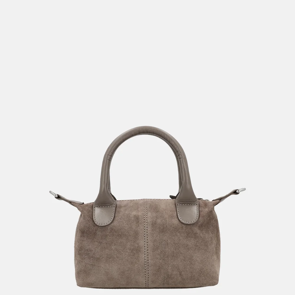 Charm London Buckingham crossbody tas XS donkertaupe bij Duifhuizen
