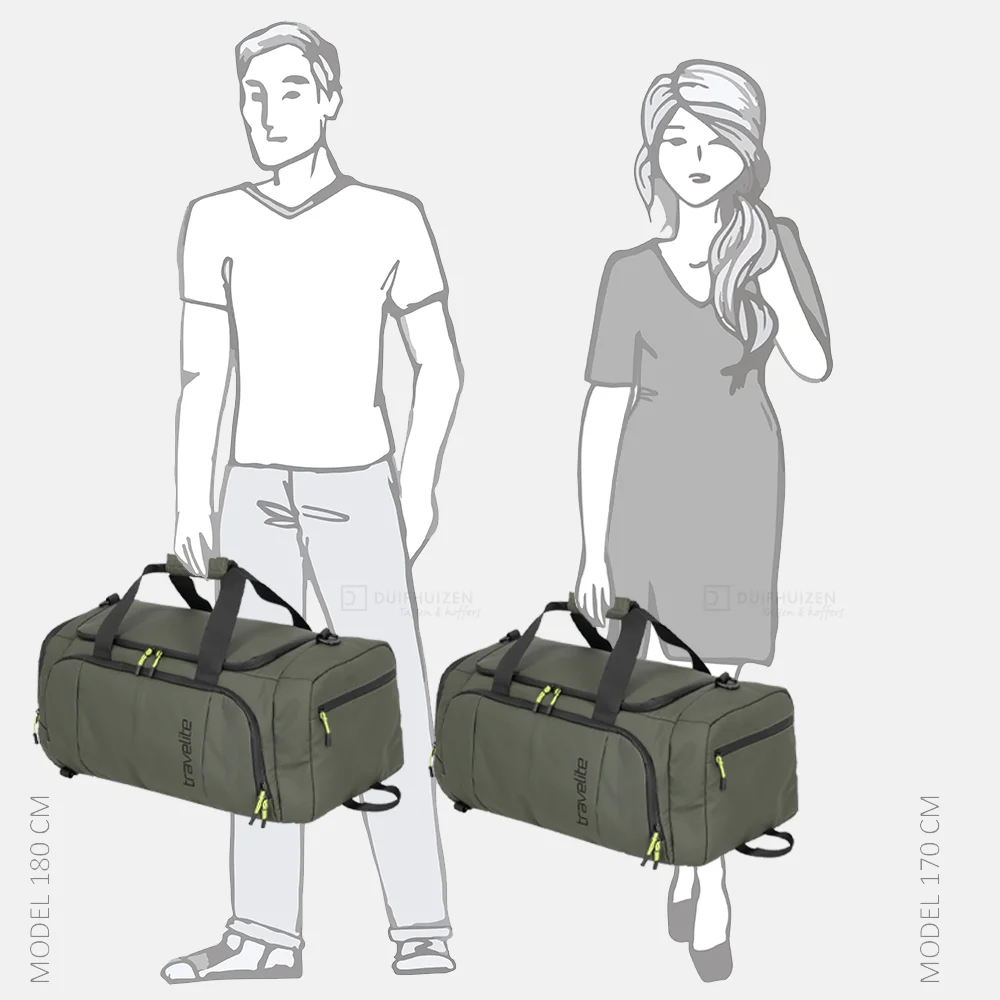 Travelite Briize weekendtas khaki bij Duifhuizen