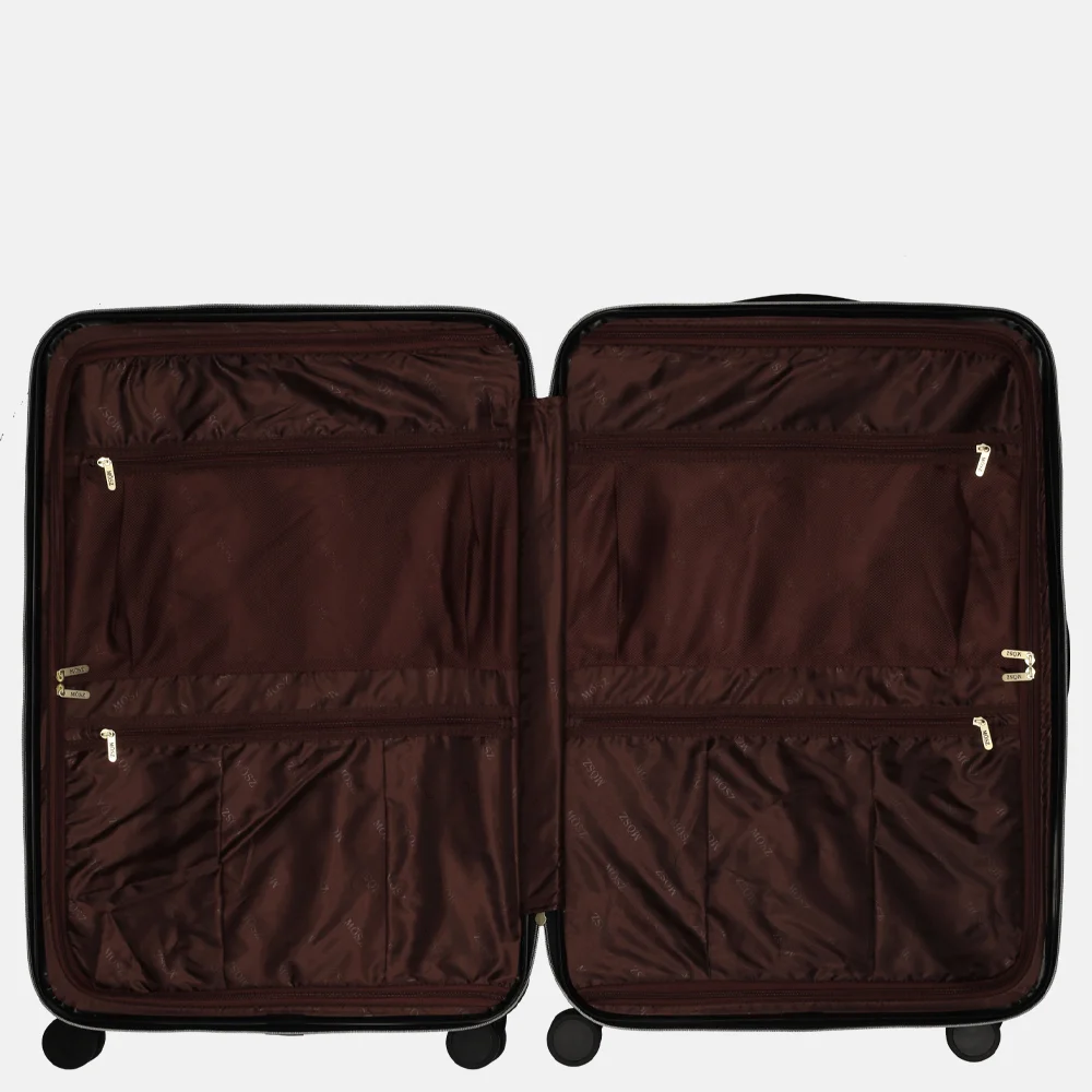 Mosz Lauren koffer 77 cm nero leo bij Duifhuizen