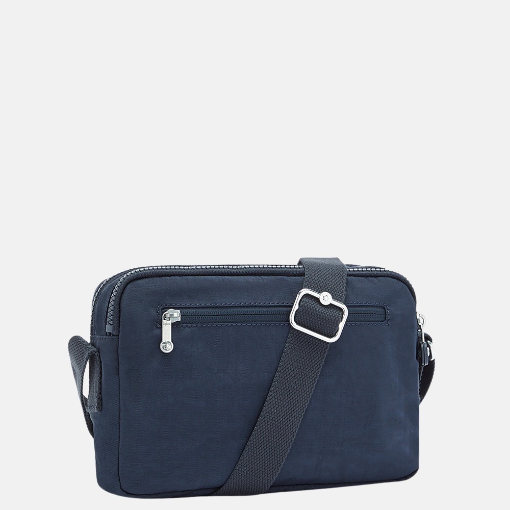 Kipling Abanu schoudertas M blue bleu bij Duifhuizen