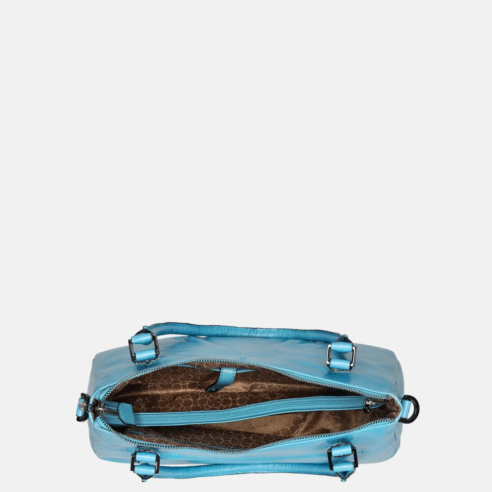 Claudio Ferrici Pelle Vecchia schoudertas blue bij Duifhuizen