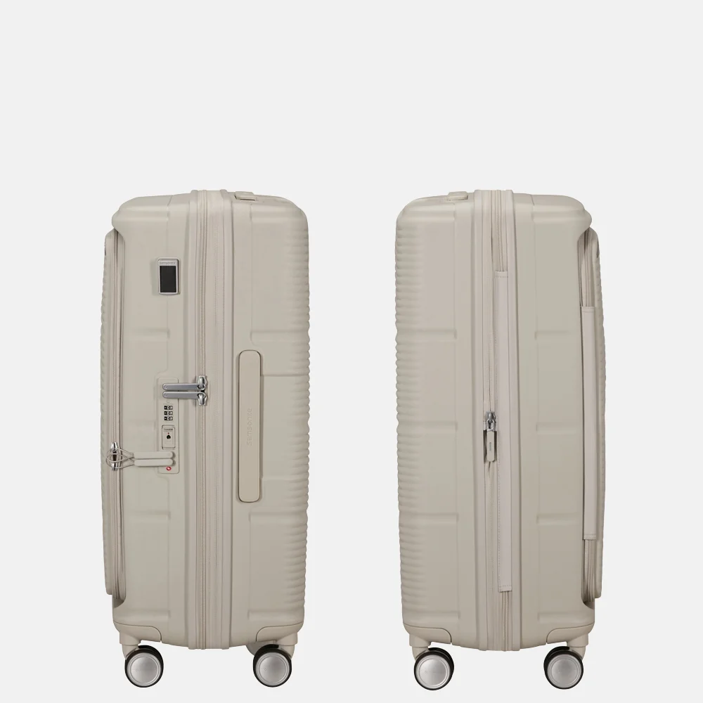 Samsonite Paralux HS Spinner reiskoffer expendable 67 cm stone grey bij Duifhuizen