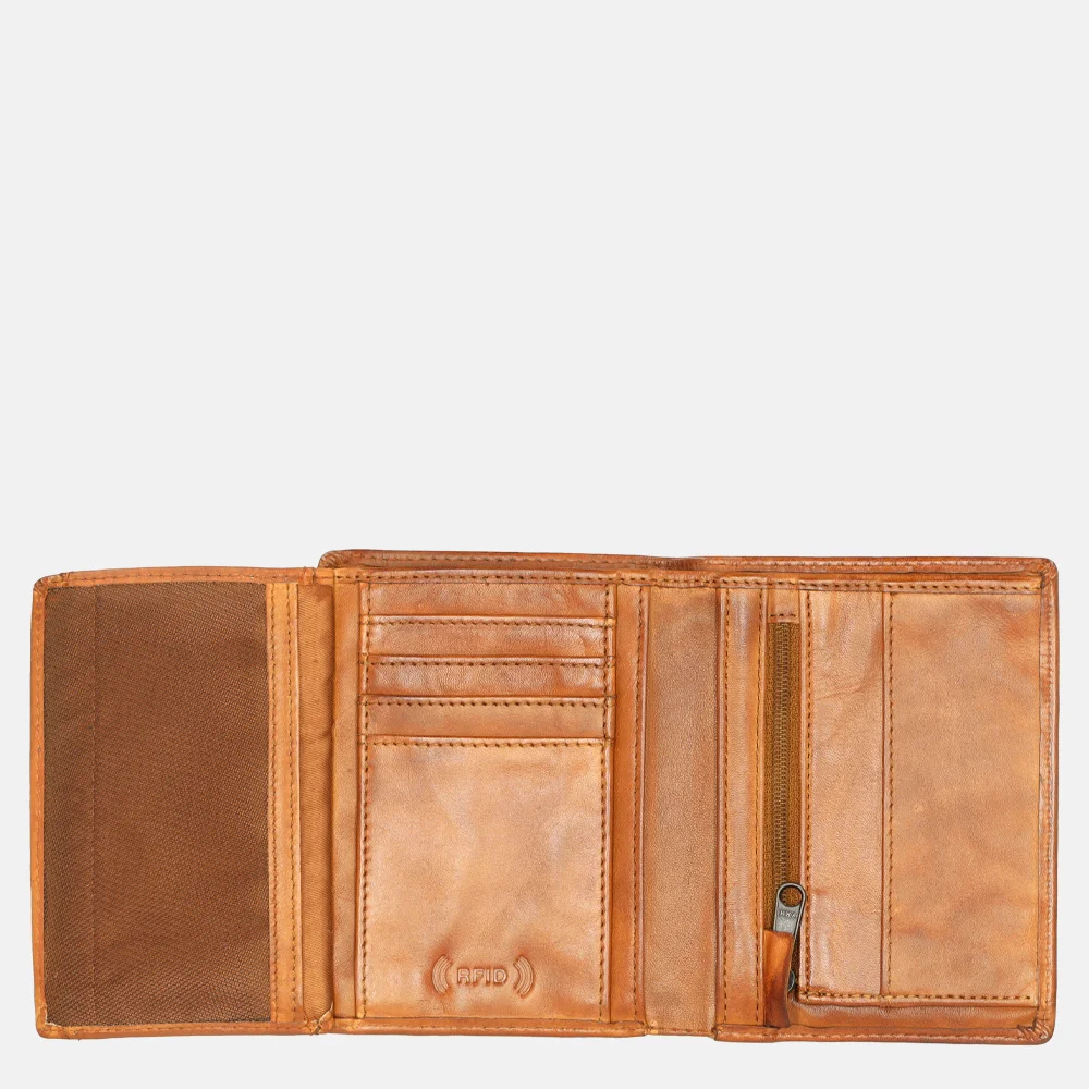 Bear Design billfold cognac bij Duifhuizen