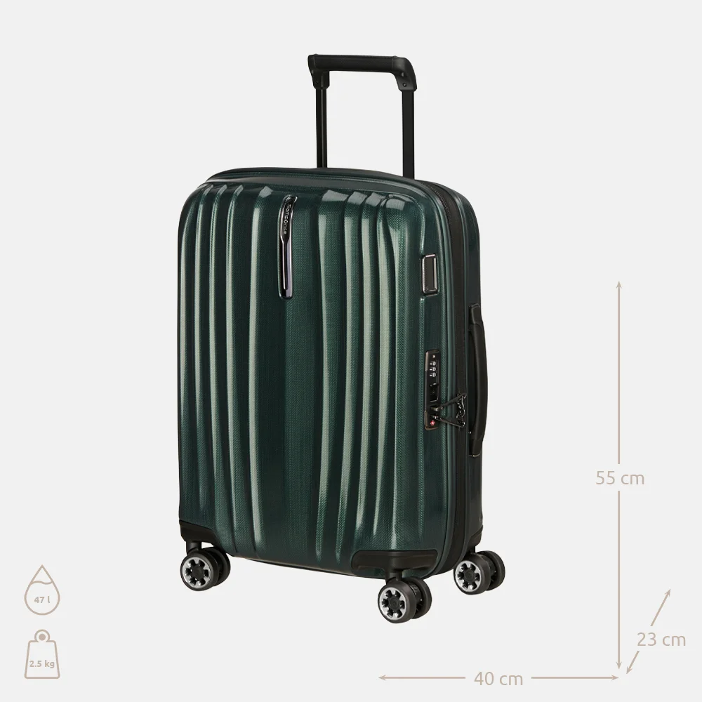 Samsonite Nexis spinner handbagage koffer 55 cm Deep Forest bij Duifhuizen