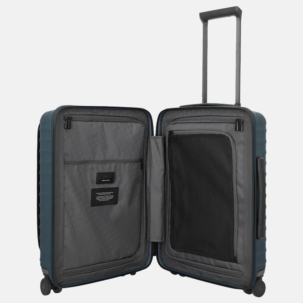 Titan Upgrade handbagage koffer frontpocket 55 cm midnight blue bij Duifhuizen