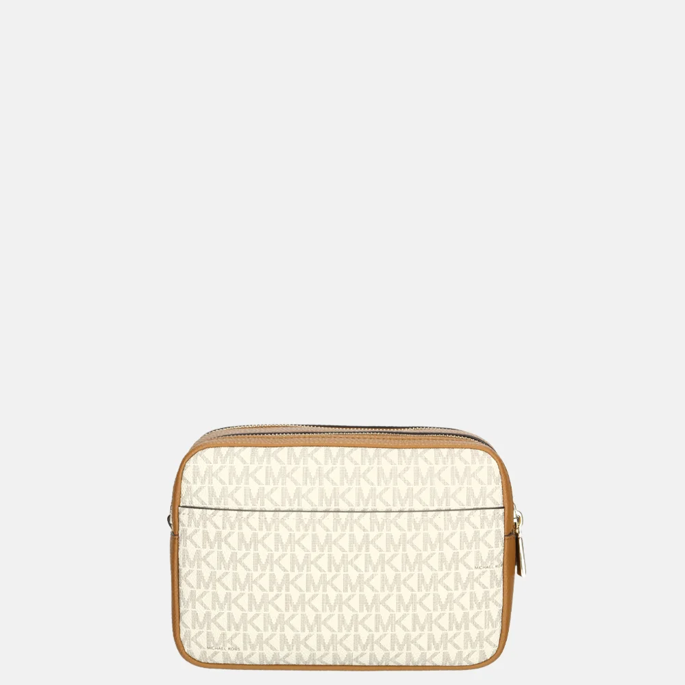 Michael Kors Bryant crossbody tas M vanilla/acorn bij Duifhuizen