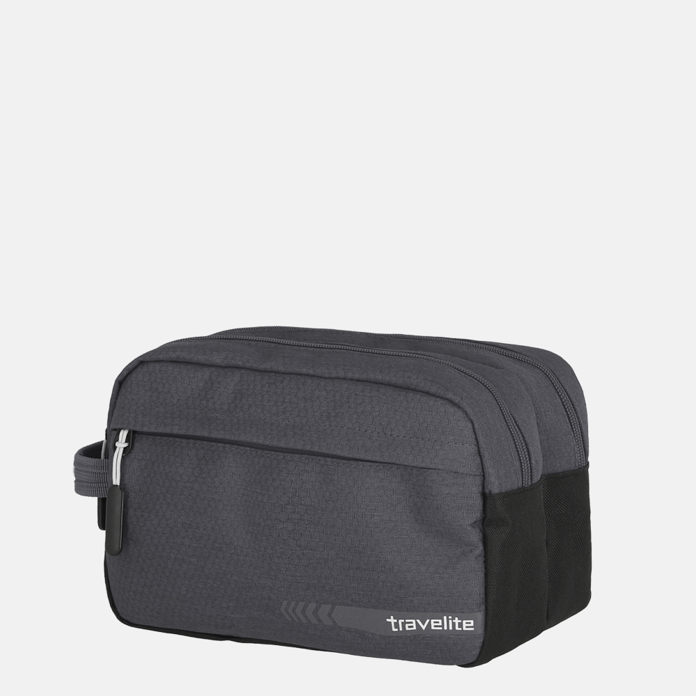 Travelite Kick Off toilettas dark anthracite bij Duifhuizen