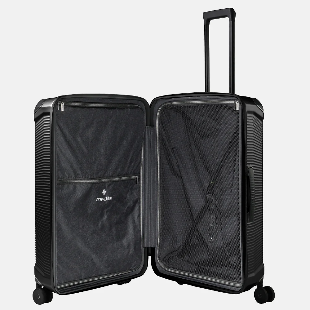 Travelite Millennium spinner reiskoffer 76 cm black bij Duifhuizen