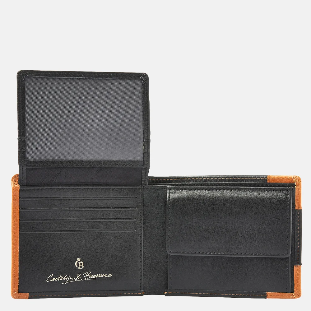 Castelijn en Beerens 80 year Jubileum billfold zwart/cognac bij Duifhuizen