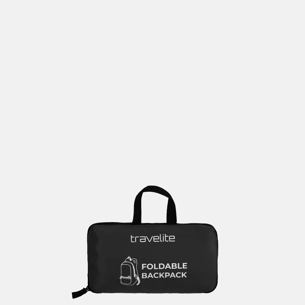Travelite opvouwbare rugzak black bij Duifhuizen
