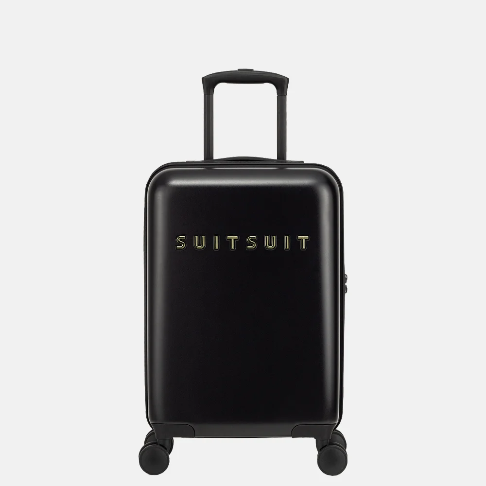 SUITSUIT Fab Seventies Black Gold handbagage koffer 55 cm black bij Duifhuizen