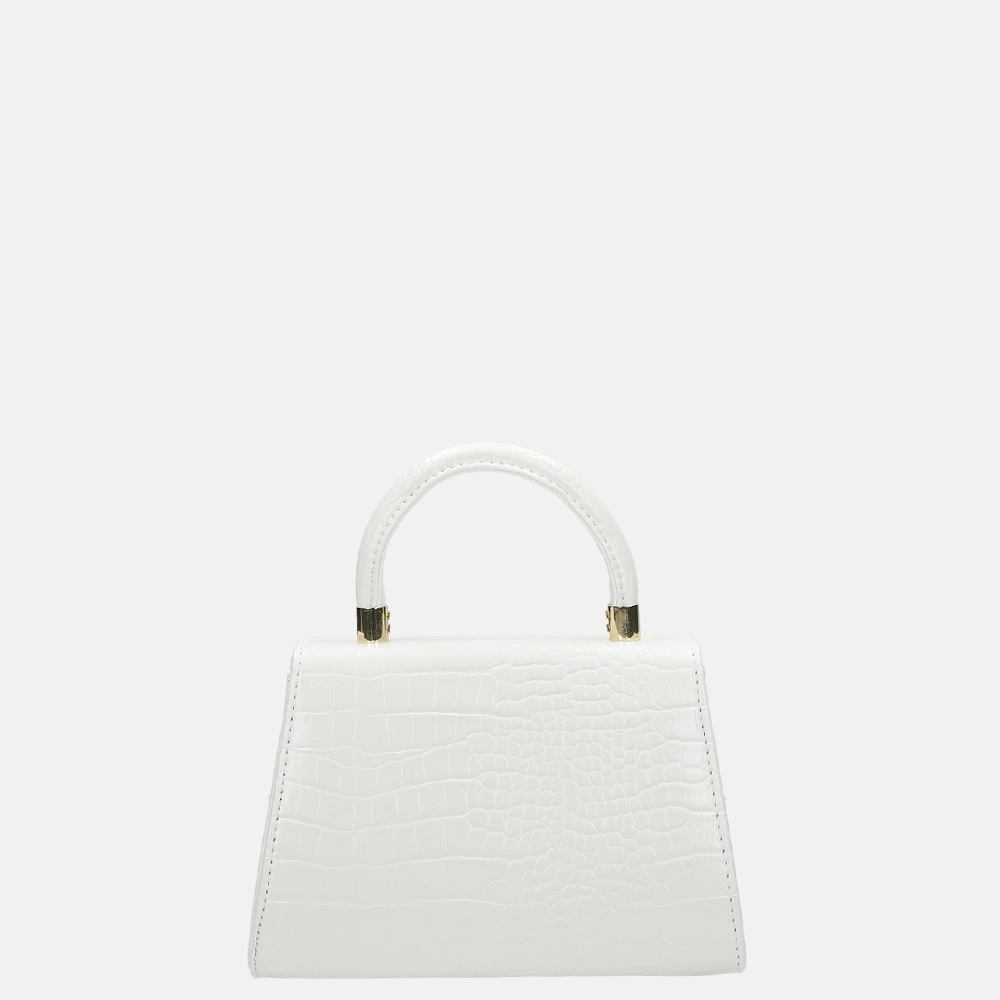 Firenze crossbody tas croco white bij Duifhuizen