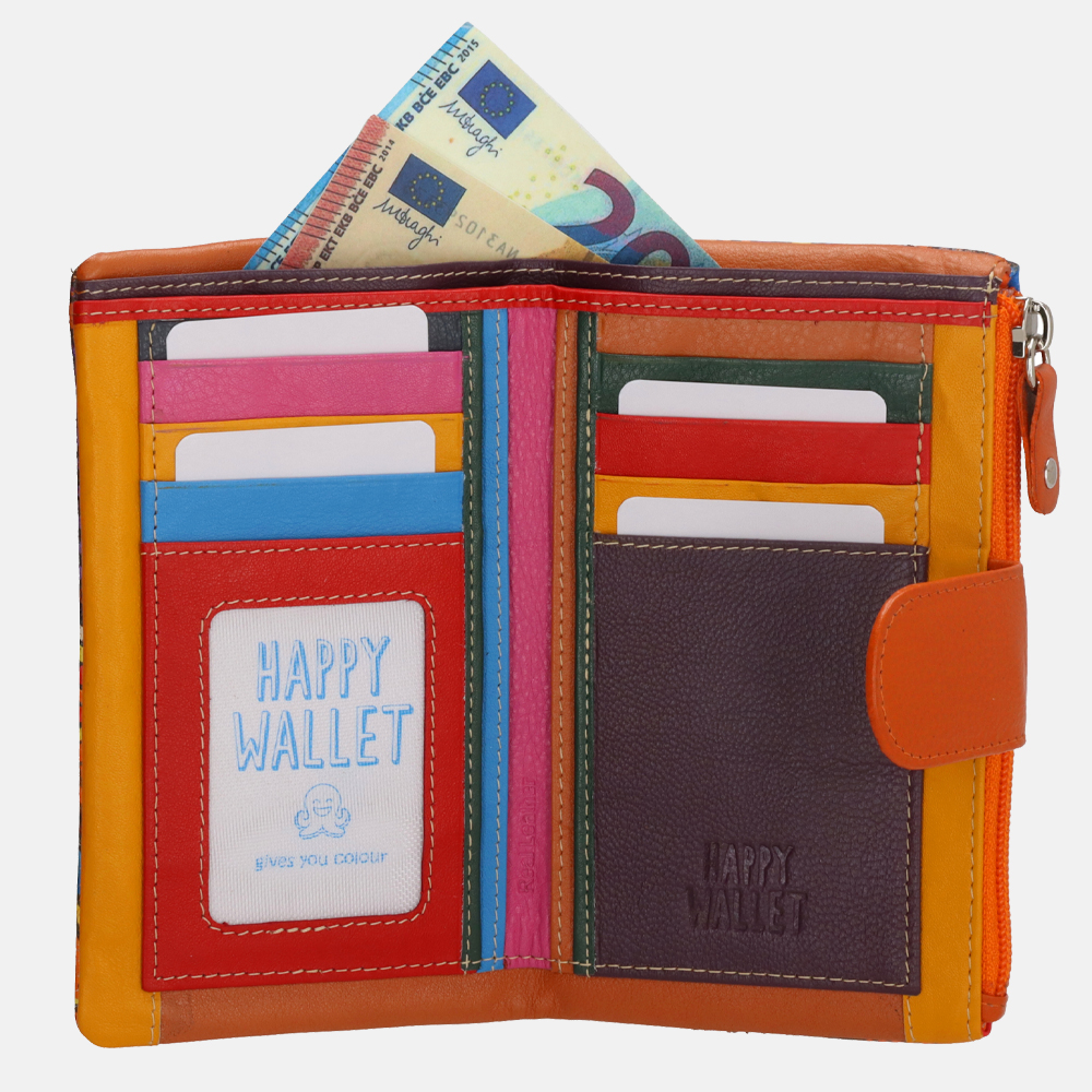 Happy Wallet portemonnee multicolour bij Duifhuizen