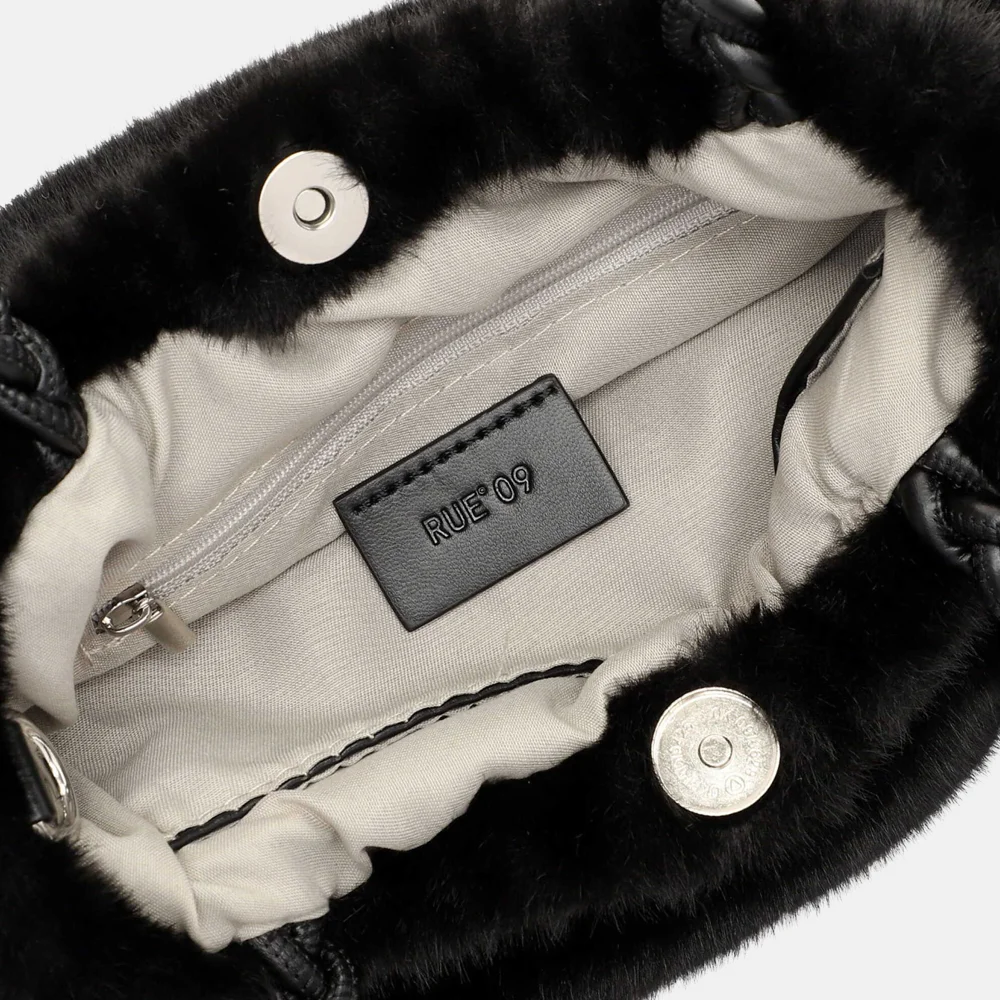 Emily & Noah handtas faux fur black bij Duifhuizen