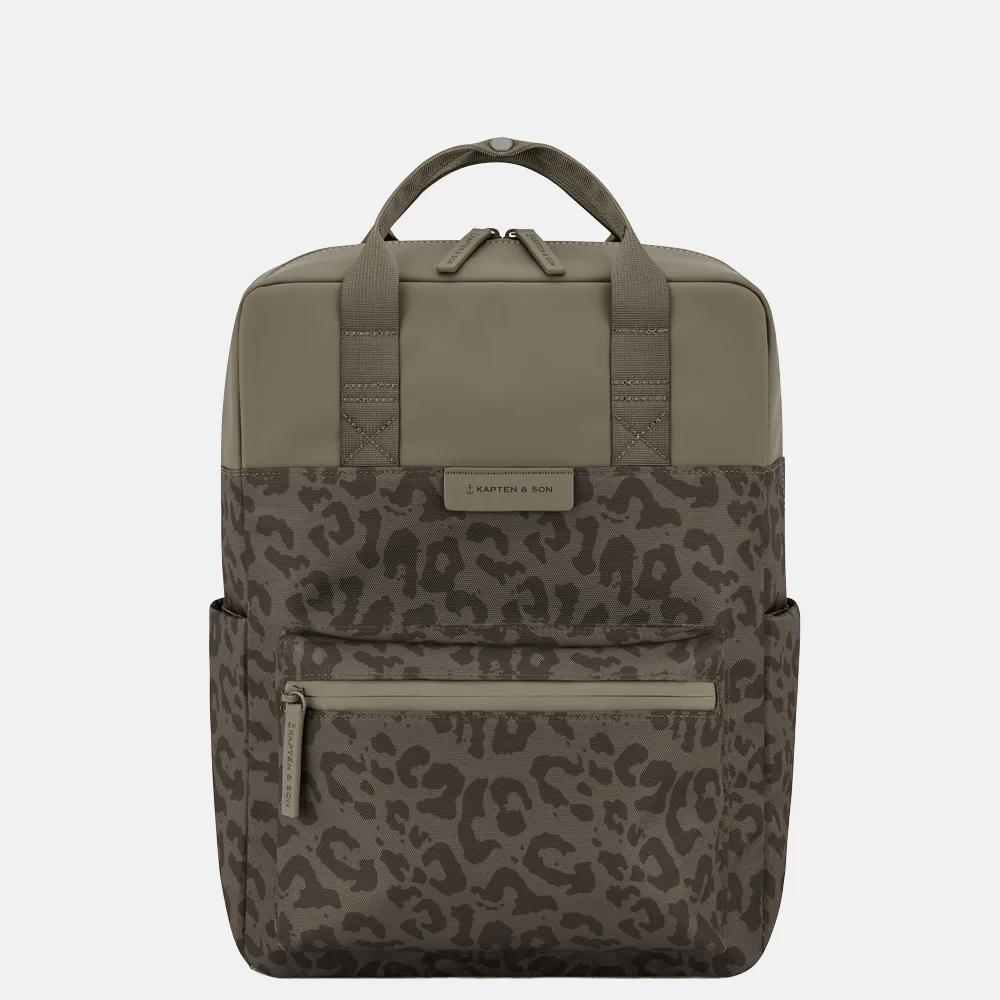 Kapten & Son Bergen Pro LEO laptoprugzak 15 inch dark leopard