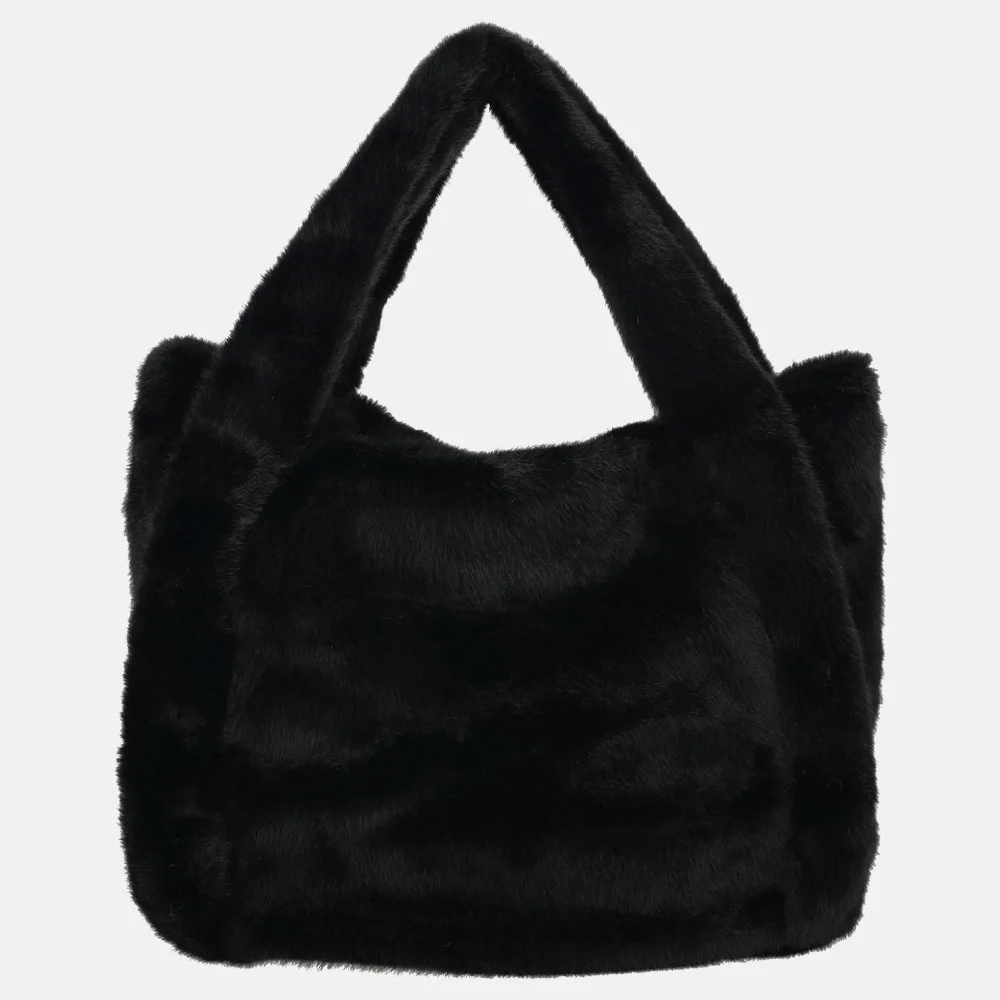 Firenze handtas faux fur black bij Duifhuizen