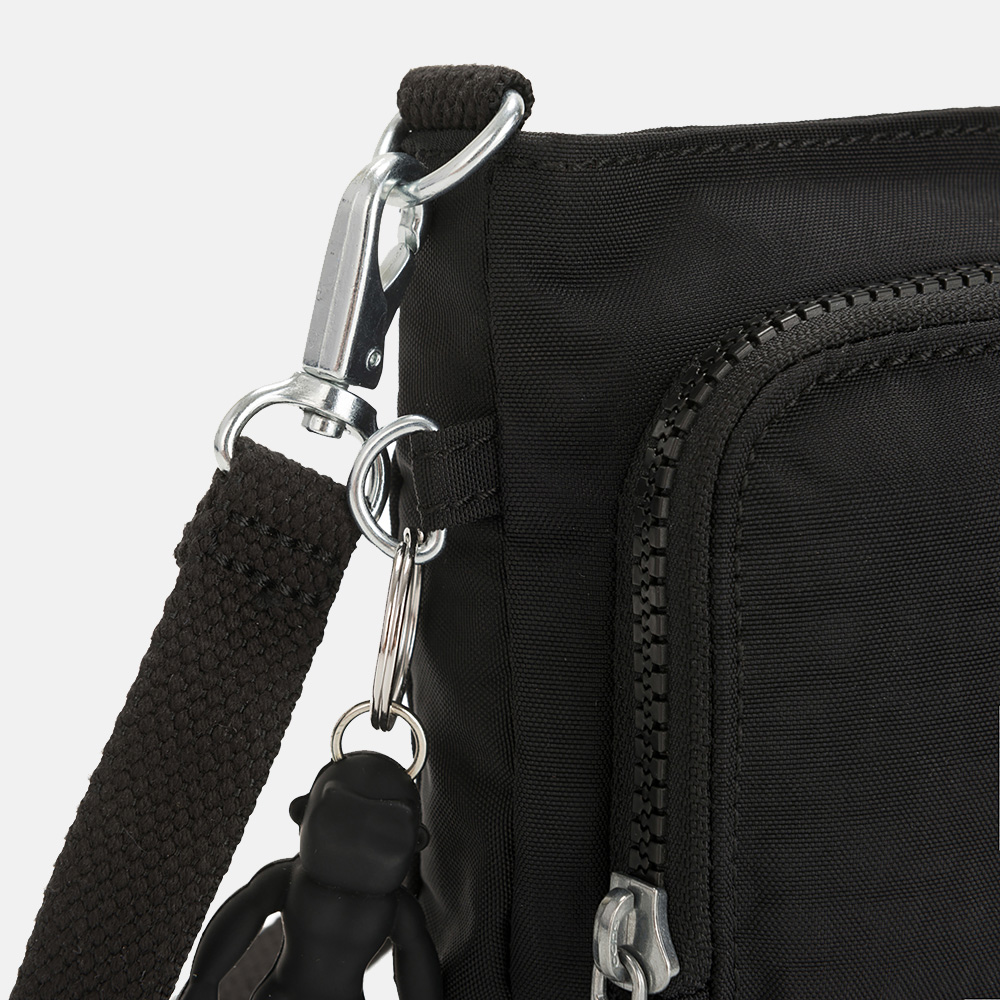 Kipling Myrte crossbody tas/schoudertas black noir bij Duifhuizen