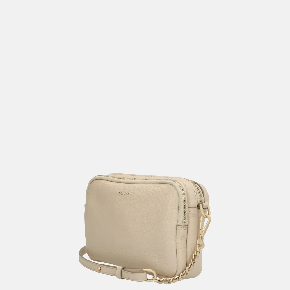 Loulou Essentiels Emilie crossbody tas beige bij Duifhuizen