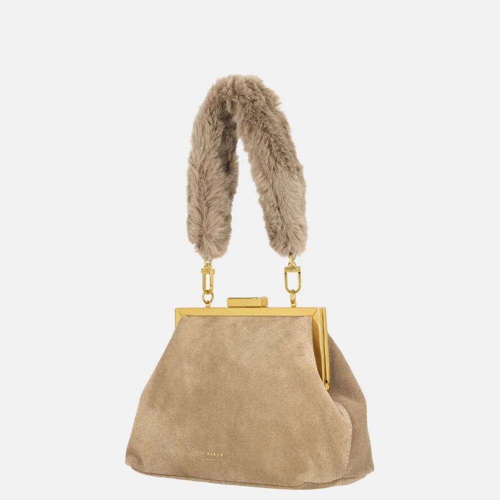 Ted Baker Purcela handtas taupe bij Duifhuizen