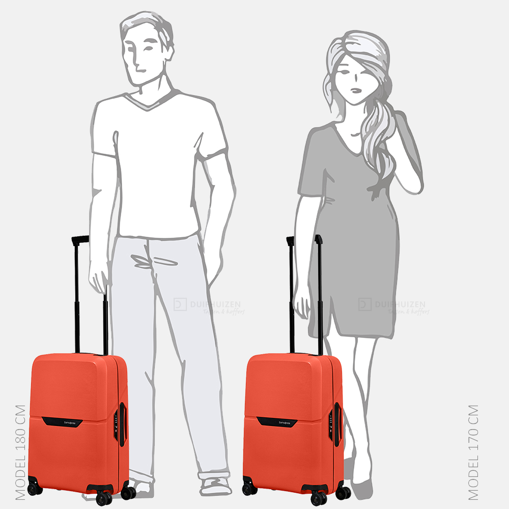 Samsonite Magnum ECO handbagage koffer 55 cm bright orange bij Duifhuizen