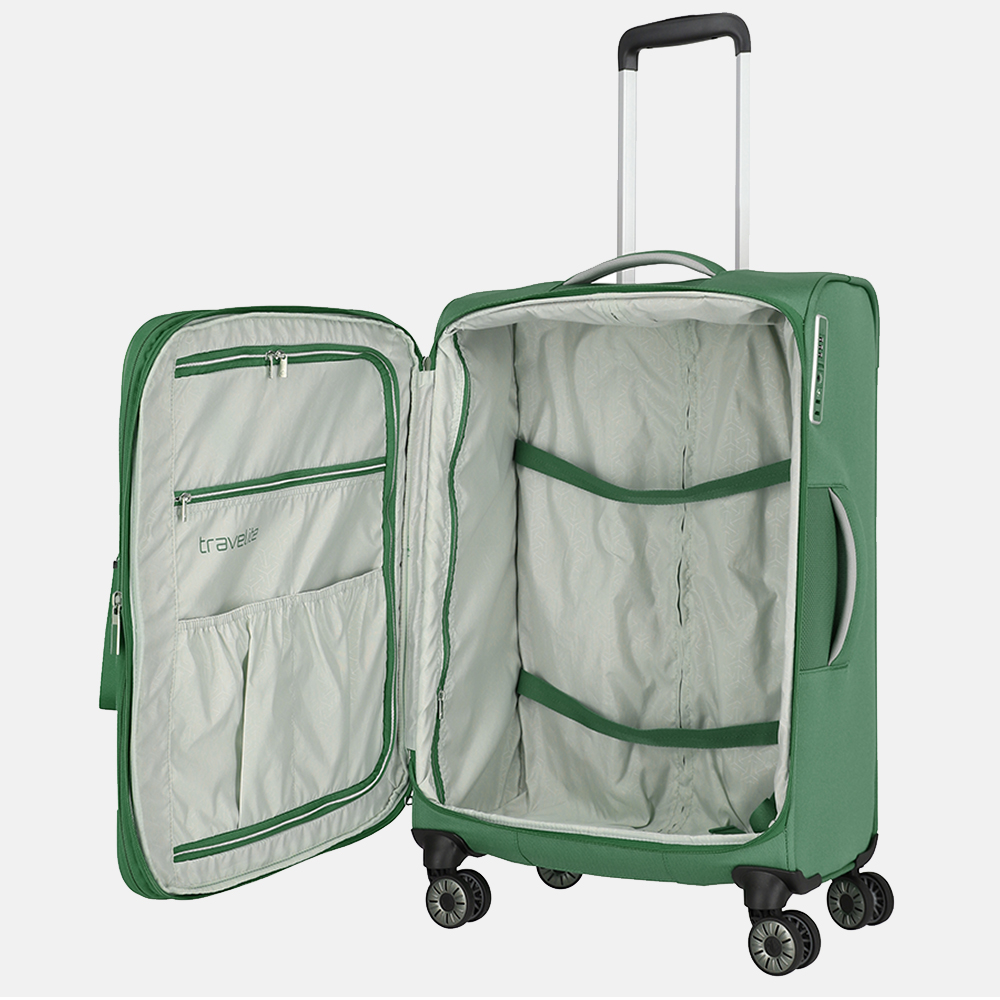 Travelite Miigo koffer 67 cm green bij Duifhuizen
