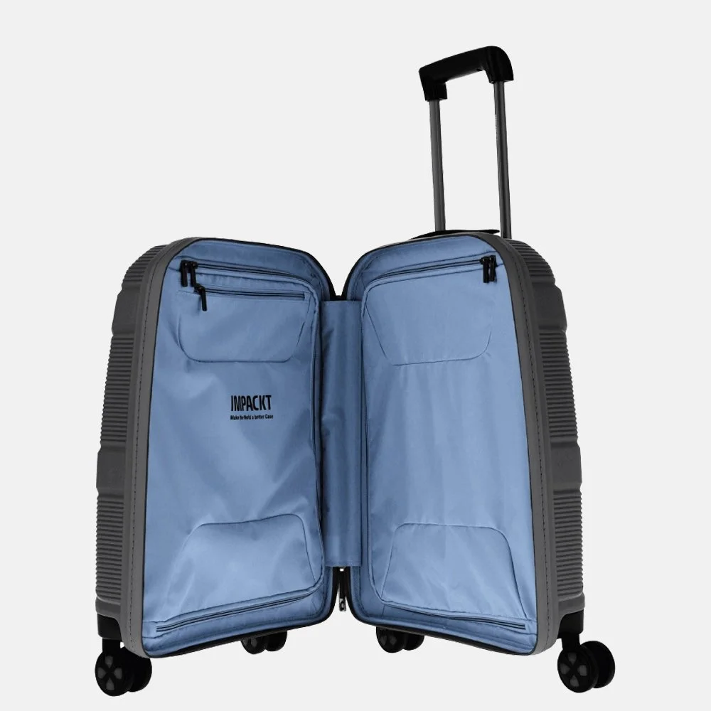 Impackt Spinner koffer 55 cm iron grey bij Duifhuizen