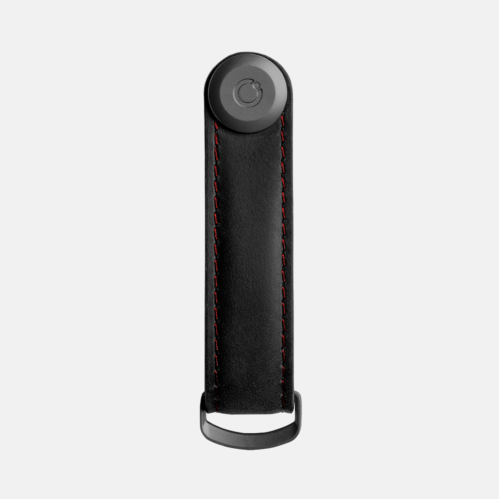 Orbitkey Organis 2.0 Crazy Horse obsidian black/red bij Duifhuizen