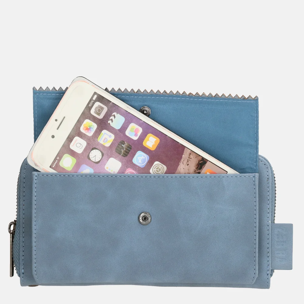 Zebra Trends portemonnee lichtblauw bij Duifhuizen