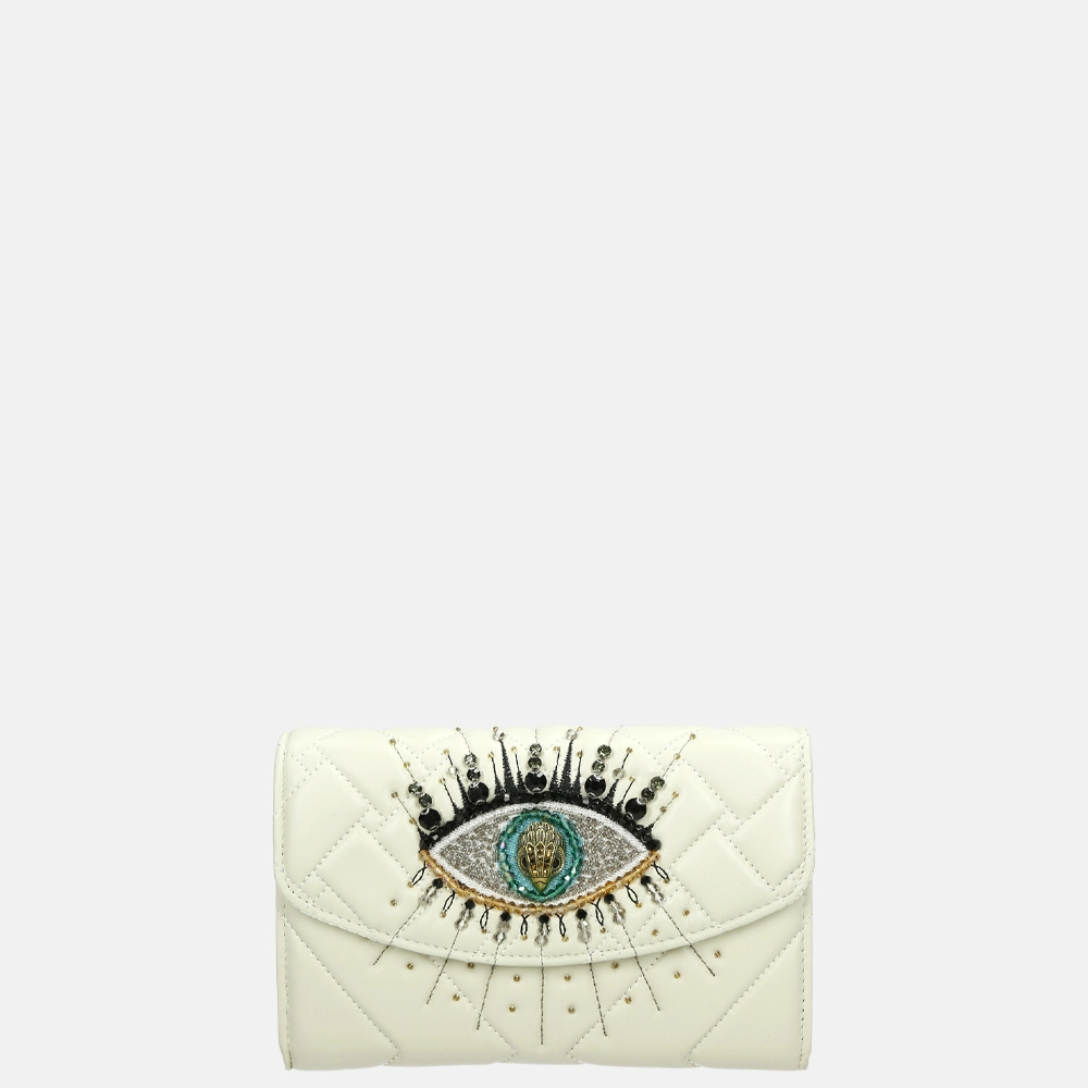 Kurt Geiger Kensington Eye Chain Wallet portemonnee bone bij Duifhuizen