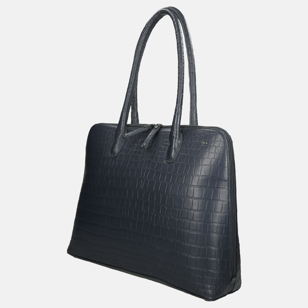 Berba Laguna shopper 15 inch navy bij Duifhuizen