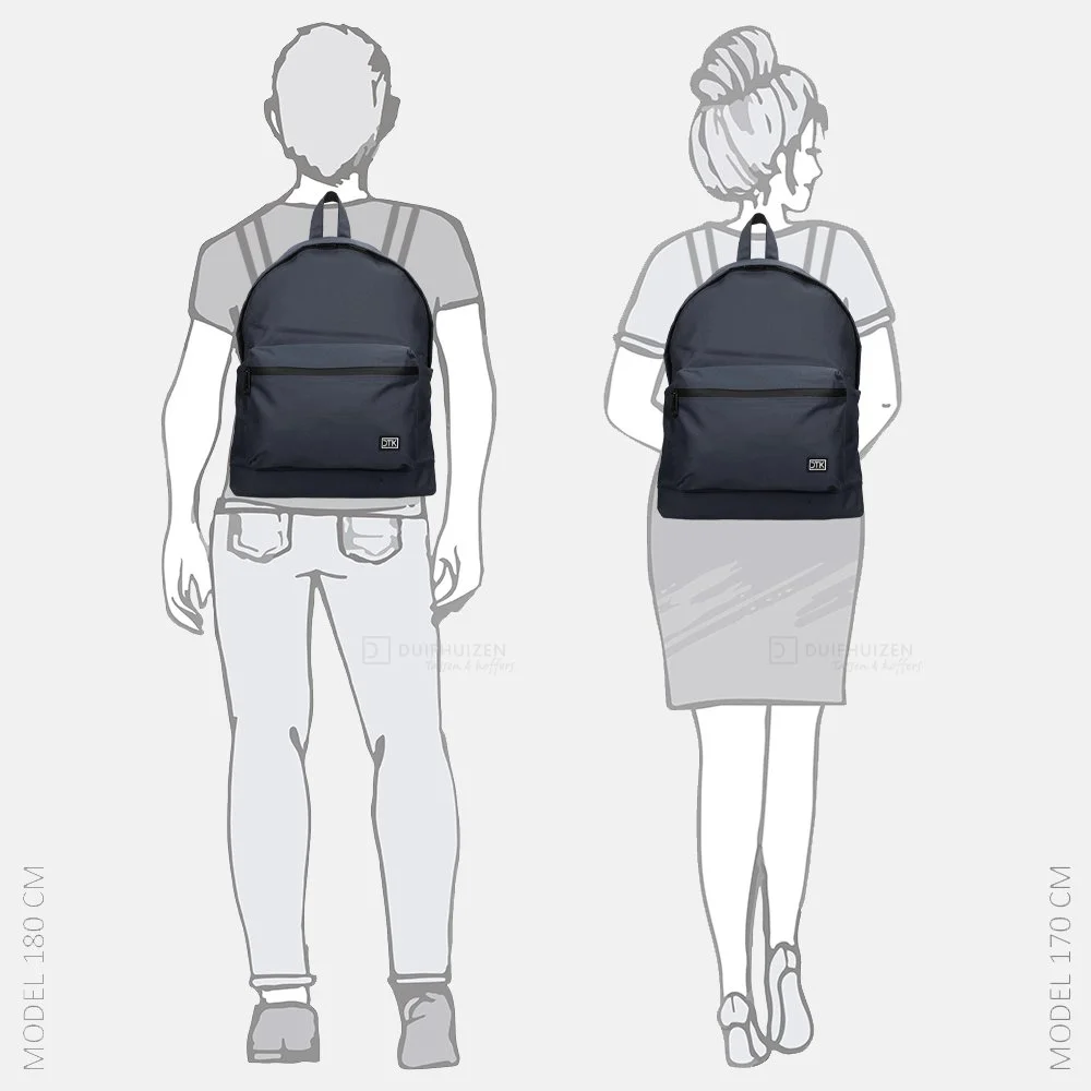 Duifhuizen rugzak 14 inch midnight grey bij Duifhuizen