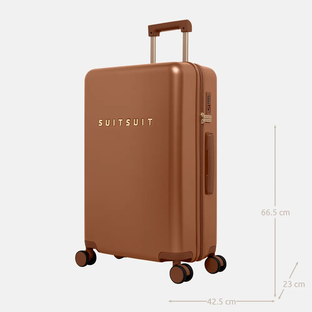 SUITSUIT Serenity reiskoffer 66 cm caramel cafe bij Duifhuizen