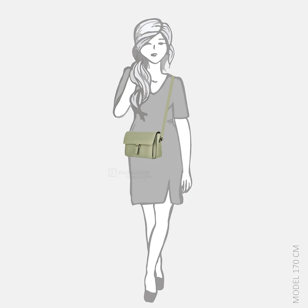 Daniele Donati crossbody tas lichtgroen bij Duifhuizen