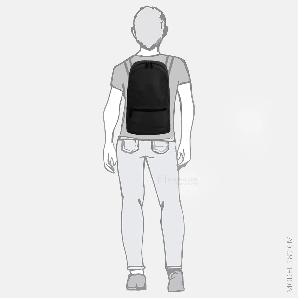 Travelite opvouwbare rugzak black bij Duifhuizen