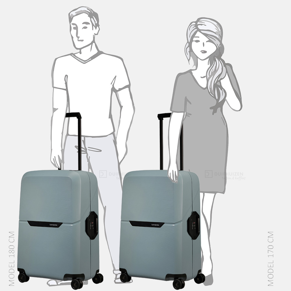 Samsonite Magnum ECO koffer 75 cm ice blue bij Duifhuizen